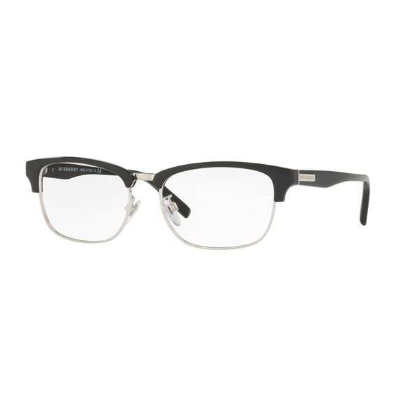 Burberry BE2238D 3001 Black/Silver Frame Demo Lens 55mm Women's Eyeglasses